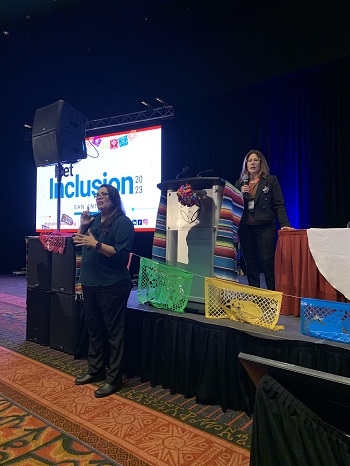 Angela Siefer speaking at Net Inclusion