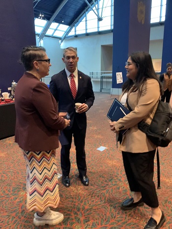 DeAnne Cuellar with Mayor Ron Nirenberg
