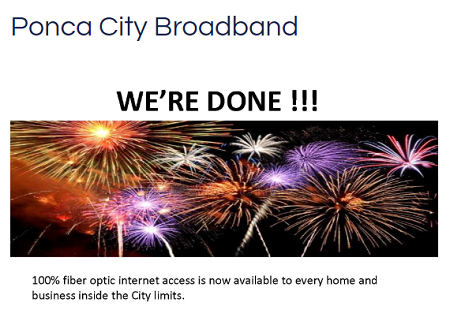 Ponca City Broadband website screenshot Ponca City Broadband website screenshot