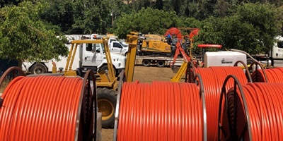 California middle mile fiber spools California middle mile fiber spools