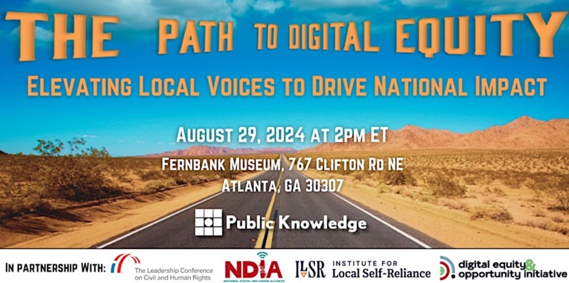 Path to Digital Equity Event flyer Path to Digital Equity Event flyer