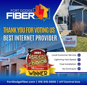 Fort Dodge Fiber Readers Choice Award flyer Fort Dodge Fiber Readers Choice Award flyer