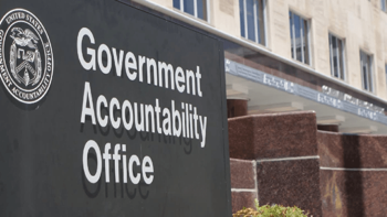 GAO sign and building in background