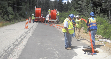 Los Alamos fiber conduit install