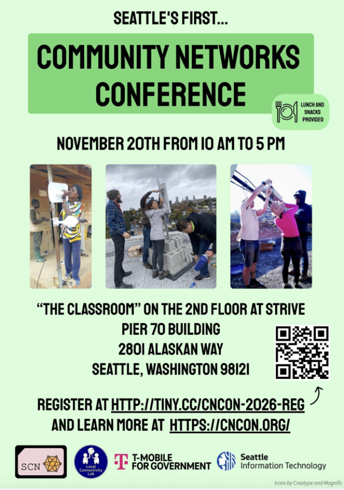 Seattle Community Network Conference flyer