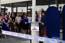 Brownsville Mayor John Cowen at ribbon cutting for Lit Fiber BTX