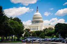 US Capitol Building Fr National Mall 
