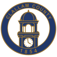 Clallam County WA seal of clock tower